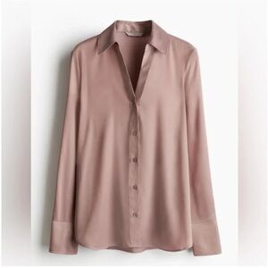 H&M Women's Blush Button Down Shirt